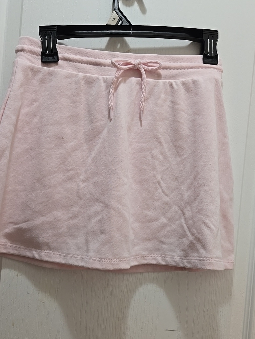 No Boundaries Light Pink Drawstring Mini Skirt